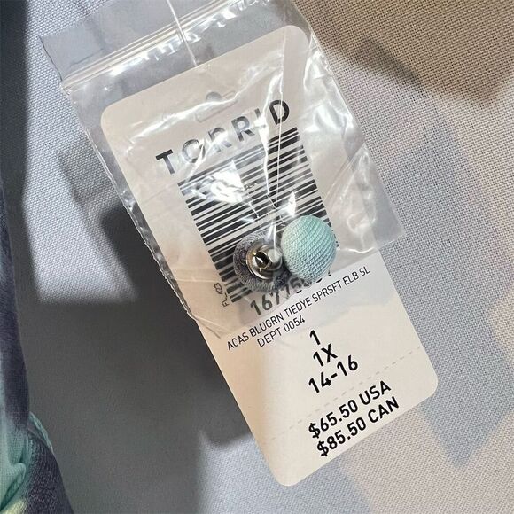 NWT Torrid Women's 1X‎ Tie Dye Romper Super Soft Knits Short Sleeve Casual - Picture 5 of 6